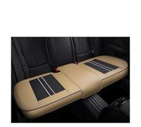 VSESTCDPB Cuscino Coprisedile Auto In Pelle Universale Per Civic Per Città Per Accordo Per Elysion Per FIT Per Giada Per Jazz CRV CRZ Protezioni sedili(Beige Only Rear Seat Black)