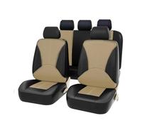 VSESTCDPB Per Accord Per Città Per Civic CRV CRZ Per Elysion Per FIT Per Jazz Per Insight Coprisedili Auto In Pelle Cuscino Protezioni sedili(9pieces-Beige)