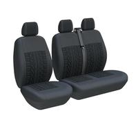VSESTCDPB Per Opel Per Antara Universale 2 + 1 Coprisedili Auto Protezione Sedile Protezioni sedili(Nero a 3 posti)