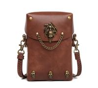 Vseutiac Borsa a Tracolla con Chiusura Magnetica | Design Compatto e Strutturato, Stile Steampunk, Borsetta con Tracolla Regolabile, per Concerti, Serate, Tempo Libero