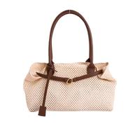 Vseutiac Borsa Donna Tote Capiente Handbag Elegante Da Donna Borsa Da Viaggio Fashion Semplice E in PVC Adatta a Commuting Shopping Uscite con Amici Va, Bianco