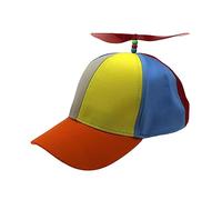 Vseutiac Cappello a da Elicottero, Cappelli Divertenti E Colorati Regolabili per Travestimenti, Cappellino da Baseball Come Regalo, Cappello a, Elica Rossa per Adulti