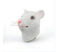 Vseutiac Maschera Animale Maschera Testa Cappuccio Costume Lattice con Capelli Fori per Occhi Ben Posizionati Trasformazione Immediata Adatta per Halloween Feste a Tema Cosplay