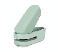 Vseutiac Perforatore di Carta Portatile Perforatrice Singolo Foro Strumento Ufficio Mini Manuale Struttura in Metallo con Vassoio per Ritagli Adatto per Organizzazione Documenti Anelli Craft, Verde