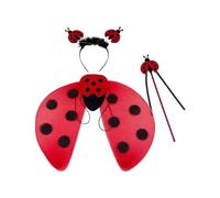 Vseutiac Set di Costumi da Animali Fantasiosi per Bambini, Ideale per Carnevale E, Coccinella 3 Pezzi