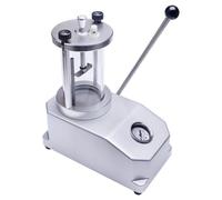 Vseutiac Tester Pressione Orologi Prova Impermeabilità Banco Strumento Manometro Camera Trasparente Azione Manuale Base in Metallo Quadrante Ben Leggibile Adatto per Gioiellieri Orologiai Laboratori