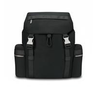 Vseutiac Zaino Unisex Rucksack Compatto Ma Capiente con Supporto Ergonomico Ripartizione Peso Ottimale Materiale Nylon Adatto per Passeggiate Ufficio E Viaggi, Nero, Nero