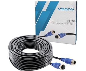 VSG Prolunga per videocamera da retromarcia, 4 Pin, Varie Lunghezze 10 m Nero