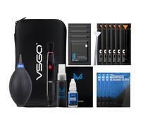 VSGO Kit di pulizia all-in-one per fotocamere con sensore Full Frame (24 mm) compatibile con Canon, Nikon, Sony, Pentax e DSLR, include tamponi CMOS, penna obiettivo, aeratore e altro (DKL-20F)