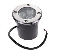 VSHENG 3W Luce Sotterranea A LED Rotondo Giardino Segnapasso Led Esterno Faretti Da Giardino Per Vialetto, Ponte, Passo, Tracciato, Illuminazione Del Paesaggio(Natural,12V)