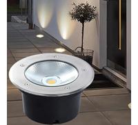 VSHENG Esterni Luce del Paesaggio LED Luce Sotterranea Impermeabili IP66 AC85-265V COB Faretti da Pavimento per Giardino Vialetti Percorso Vialetto Scalinate Faretto(Yellow,10W)