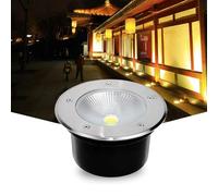 VSHENG Faretto Incasso LED da Esterno LED Luce Sotterranea Impermeabile IP66 AC85-2656V COB Faretti da Pavimento per Vialetti, Terrazze, Gradini, Giardino Luce del Paesaggio(White,50W)