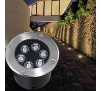 VSHENG Giardino Faretti da Incasso LED Luce Sotterranea Impermeabile IP66 AC85-265V Luce del Paesaggio per Esterni Sentiero Piazza Passerella Cortile Faretto(Red,18W)