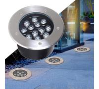 VSHENG LED Luce del Paesaggio Esterni Faretto da Incasso A Terra Impermeabile IP66 AC85-265V Faretti per Vialetto Terrazzo Gradino Giardino Albero Luce Sotterranea(Red,15W)