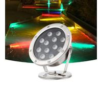 VSHENG LED Luce della Piscina Bassa Tensione Luci del Paesaggio Impermeabile IP68 AC12/24V Luce Subacquea per Cascate Acquario Giardino Parco Fontana(White,12W-AC24V)