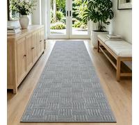 VSIWB Tappeto passatoia per corridoio, 80 x 300 cm, lavabile e antiscivolo, a pelo corto, effetto 3D, soffice, moderno, per cucina, soggiorno, camera da letto, ingresso