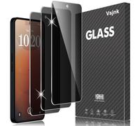 Vsjnk Privacy Vetro Temperato Compatibile con Nothing Phone 3a / 3a Pro Pellicola Protettiva,3 Pezzi Protezione Schermo Anti Impronta Anti Graffio Anti Bolle Durezza 9H.