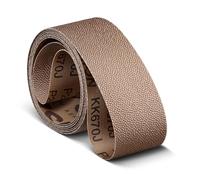VSM Nastro abrasivo Xelerion KK670J | 75 x 533 mm | Nastro abrasivo in tessuto flessibile per acciaio inossidabile, alluminio e acciaio, finitura omogenea fino a lucido, 50 pezzi | grana a scelta