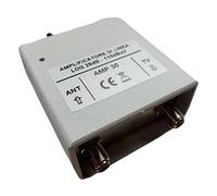 Vsnetwork Amplificatore antenna TV digitale terrestre autoalimentato con filtro LTE/4G, Guadagno massimo 28 dB Regolabile, da interno, 1 ingresso / 1 uscita