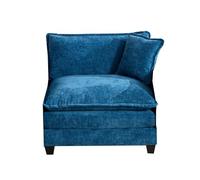 VSOGA Cloud Divano One Seat, Modern Sectional Couch, for Living Room Bedroom and Apartment, Comfy Double Layer Upholstered Seat Cushion, tessuto di ciniglia traspirante, blu, DE501BBL
