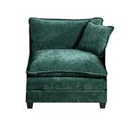 VSOGA Divano cloud One Seat, Modern Sectional Couch, for Living Room Bedroom and Apartment, Comfy Double Layer Upholstered Seat Cushion, tessuto di ciniglia traspirante, verde, DE501BGN