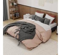 VSOGA Modern Minimalist Bed Frame, 160 x 200 cm, Gray, Dutch Velvet Material, Low Box, Modern Style Bedroom Furniture, Does not Compret Gas Lift, Does not Includes headboard and Mattress.