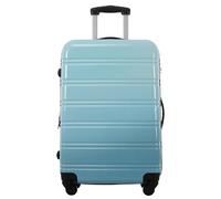 VSOGA Valigetta rigida con 4 ruote, in materiale ABS, con lucchetto a combinazione, 41,5 x 27,5 x 59, blu, blu, 1x1CM