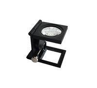 VSONE Ø 28mm Lente Ingrandimento Contafili Piegabile10X in Metallo con 2 Luci a LED