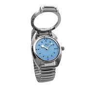 VSONE Orologio tattile Braille per non vedenti e ipovedenti | Quadrante blu con puntini rialzati, orologio facile da sentire, pratico regalo indipendente per uomini e donne