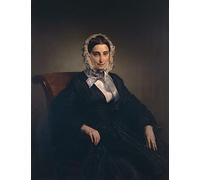 VsoxA Dipinti Famosi Stampe Artistiche Stampe Wall Art Ritratto di Teresa Borri di Francesco Hayez per Decorazioni per la Casa 60x90cm