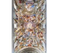 VsoxA Famoso Nordico Tela Pittura Quadri su Tela Decorativi Gloria di Sant'Ignazio di Andrea Pozzo per la Decorazione Domestica dell'ufficio 60x90cm