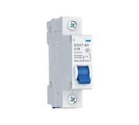 VSPPJYFG Interruttore Automatico DZ47-60 1/2/3/4P AC 230/400V Interruttore C 1 2 3 4 5 6 10 15 16 20 25 32 40 50 60A Tipo C Protezione da cortocircuito 1 pz(1P,DZ47-60-C10)