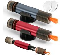 vsshe 2 Pezzi Taglia Cinture di Sicurezza e Rompivetro per Auto, Martello di Sicurezza per Auto, Strumento di Salvataggio di Emergenza 2 in, per Automobili, Autobus e Altri Veicoli(Rosso, Grigio)