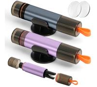 vsshe 2 Pezzi Taglia Cinture di Sicurezza e Rompivetro per Auto, Martello di Sicurezza per Auto, Strumento di Salvataggio di Emergenza 2 in, per Automobili, Autobus e Altri Veicoli(Grigio, Viola)