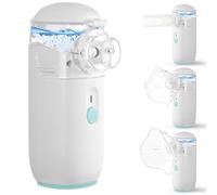 vsshe Aerosol Portatile Silenzioso, Aerosol Portatile per Adulti e Bambini, Macchina Aerosols, Aerosols Ricaricabile USB-C, con 2 Maschere e Boccaglio, per Uso Domestico e In Viaggio