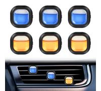 vsshe Deodoranti Auto, 6 Pezzi deodoranti per auto, Profumatore Auto Solido, Salvia al sale marino e Piccolo profumo di mandarino verde, Elimina Odori, Profumazione Delicata e Fresca.