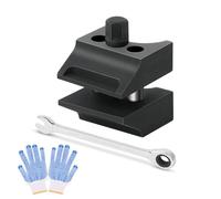 vsshe Divaricatore per puntone di Sospensione, Strumento di Divaricatore per Puntone di Sospensione, Divaricatore per Puntone dello Sterzo con Mozzo Diviso, Design a Doppia,con chiave inglese e guanti