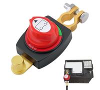 vsshe Interruttore Stacca Batteria, 12-48v interruttore principale della batteria in Ottone di alta qualità,Interruttores a Batterias per Auto,Stacca Batterias Auto,per auto,moto,barca marina,roulotte