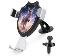 VstaDank Donkey in Magic Blooms Supporto per telefono cellulare regolabile a 90° per bocchetta dell'aria, supporto per telefono da auto con ventosa più forte, adatto per telefoni da 4 a 6 pollici