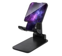 VstaDank Magic Galaxy, supporto per telefono cellulare da scrivania, regolabile, pieghevole, per smartphone e tablet da 4-13 pollici, accessorio da scrivania da viaggio e ufficio, stile nero