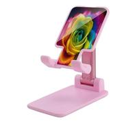 VstaDank Supporto per telefono cellulare da scrivania, regolabile, pieghevole, per smartphone e tablet da 4-13 pollici, accessorio da scrivania da viaggio e ufficio, stile rosa