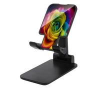 VstaDank Supporto per telefono cellulare da scrivania, regolabile, pieghevole, per smartphone e tablet da 4-13 pollici, accessorio da scrivania da viaggio e ufficio, stile nero
