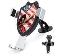 VstaDank Supporto per telefono da baseball e mazza da baseball regolabile a 90° per bocchetta di ventilazione e ventosa per auto, adatto per telefoni da 4 a 6 pollici, supporti stabili e sicuri