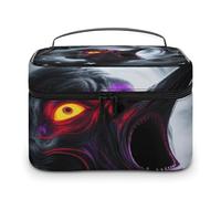 VstaDank Trippy Blacklight Horror Face Makeup Bag per le donne Borsa da toilette portatile da viaggio con manico Borse cosmetiche leggere di grande capacità Borse per cosmetici impermeabili per il
