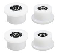 Vsttar Set di 4 ruote/rulli lavorati compatibili con Total Gym 1000, 1100, 1400, 1500, 1600, Achiever, Force, Gold, Max, Platinum, Platinum Plus, Pro, Supra, Supreme, Ultima, Ultra, XLI (bianco)