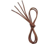 VSUDO 110 cm Lacci Scarpe Marroni Eleganti Cerati Rotondi, ø2.5mm Lacci Marroni per Oxford Derby Brogue, Stringhe Scarpe Tondi per Chukka Stivali (1 Paio-Marrone Chiaro-110cm)