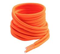 VSUDO 120 cm Lacci Arancione Rotondi per Scarponi/Stivali, Stringhe ø4 mm per Scarpe da Passeggio, Orange Boots Lace, Lacci Arancione per Scarpe da Lavoro/Sicurezza/Trekking (1 Paio-Arancione-120cm)
