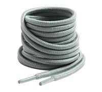 VSUDO 200 cm Lacci Grigio Chiaro Rotondi per Scarponi/Stivali, Stringhe ø4 mm per Scarpe da Passeggio, Light Grey Boots Lace, Lacci Grigio per Scarpe da Lavoro/Trekking (2 Paia-Grigio Chiaro-200cm)