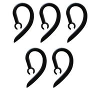 VSuRing 5 ganci universali per auricolari Bluetooth in morbido silicone, girevoli a 360°, antiscivolo, per sport, colore nero