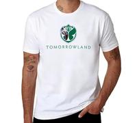 VSYNLOJN Tomorrowland Design T-Shirt White 3XL